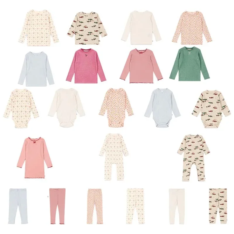 Осень-зима 2024 детская дышащая Хлопковая пижама серии KS-высококачественный