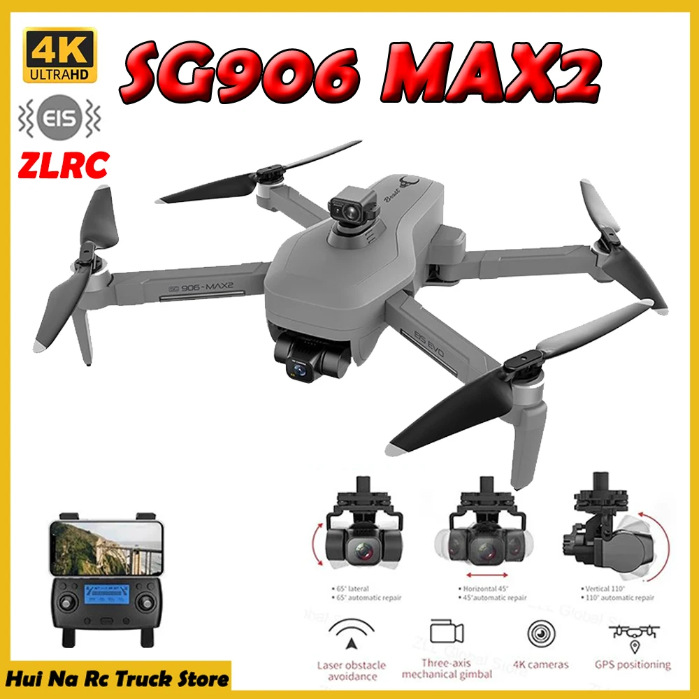 

ZLRC Brushless Drone 4K Professional HD Camera Laser Obstacle Avoidance 3Axis Gimbal 5G WiFi SG906MAX2 Outdoor Toys For Children