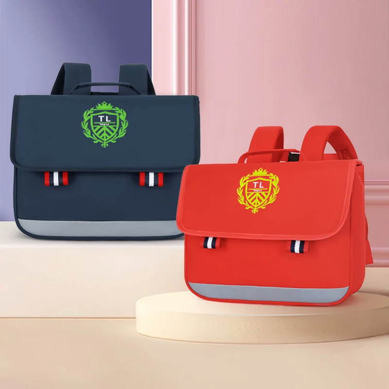 Children Large Horizontal Backpacks In Kindergarten British Style Primary Girls Boys Backpack Pupils School Bags for Kid Mochila