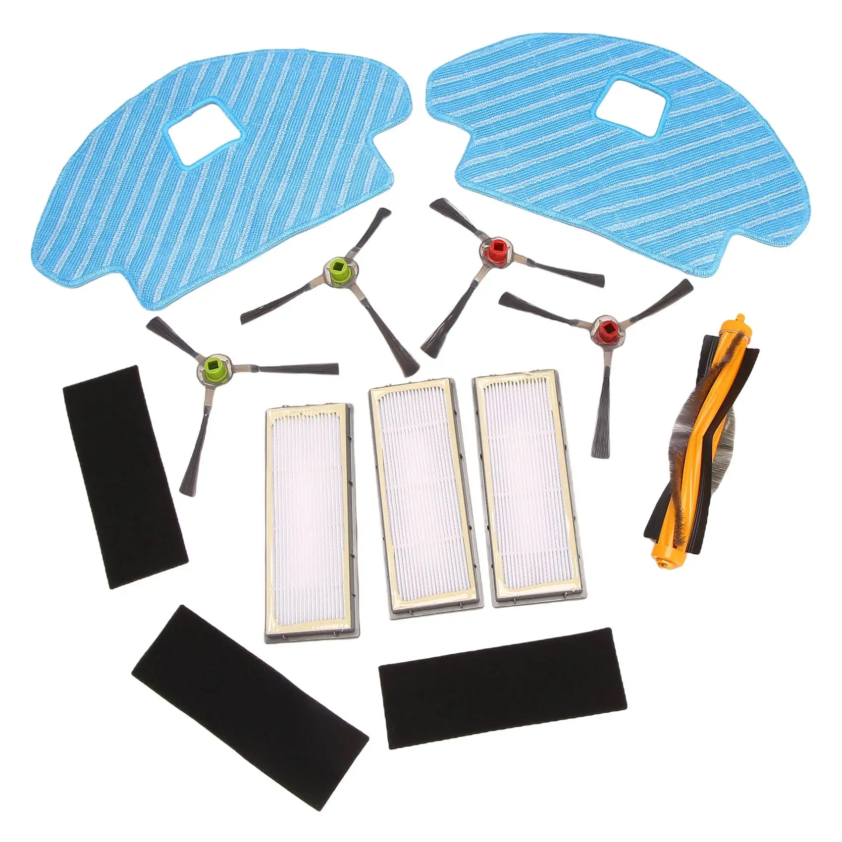 

Для робота-пылесоса ECOVACS DEEBOT OZMO 930-Губчатый Фильтр, высокоэффективный фильтр, боковая щетка, основная щетка, ткань для швабры