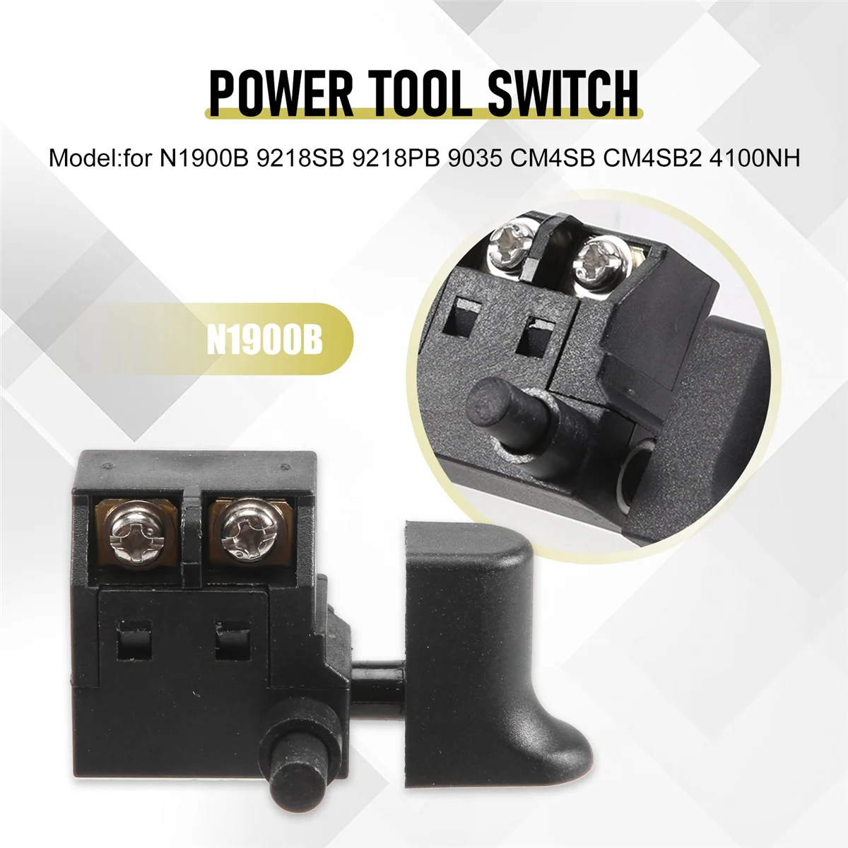 2 шт. переключатель питания для электродрели Makita N1900B 9218SB 9218PB 9035 CM4SB CM4SB2 4100NH