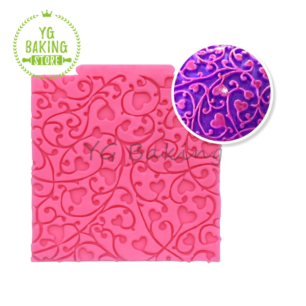 

Valentine Day Love Heart Fondant Silicone Mold Diy Chocolate Cake Mould Kitchen Cake Decorating Tools Bakeware