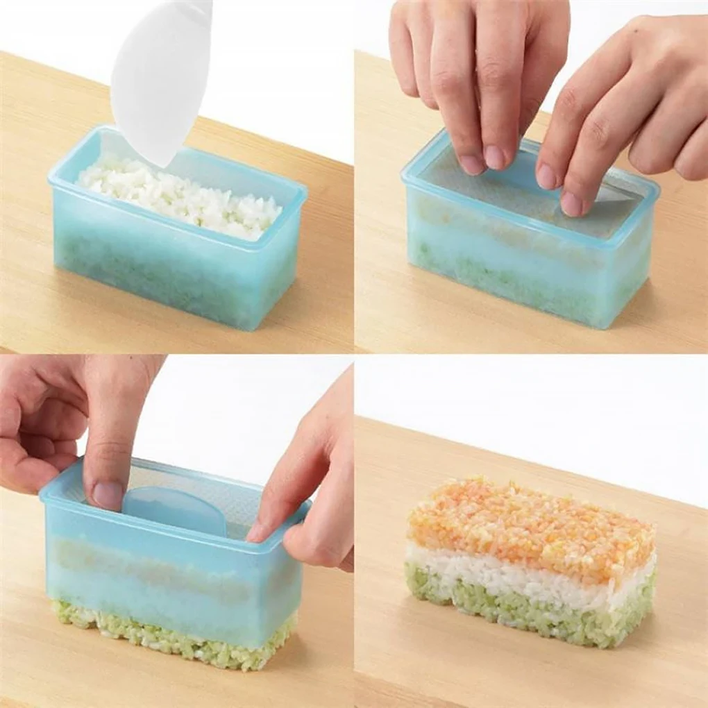 

DIY Sushi Mold Rice Ball Rectangular Molds Non-stick Kitchen Mould