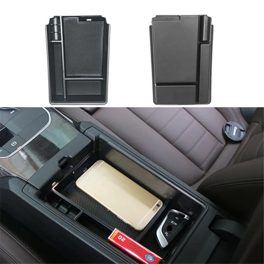 

For BMW 3-Series G20 2019-2023 Car Armrest Storage Box Central Console Organzier Stowing Tidying Storage Coin Phone Holder
