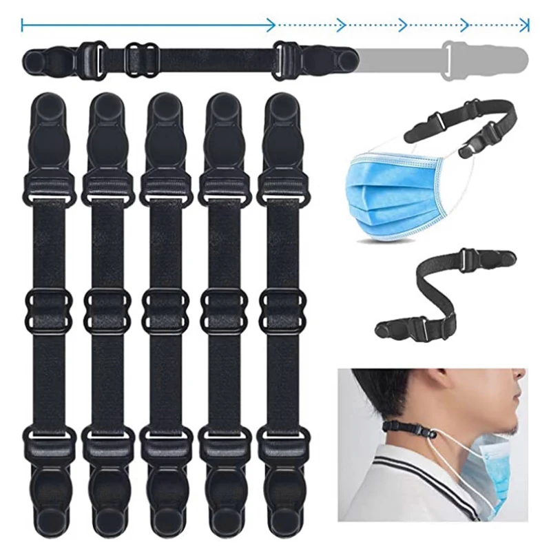 

Adjustable Mouth Mask Lanyard Convenient Mask Holder Rope Anti-lost Mask Hook Anti-drop Mask Extension Belt Relieves Ear Pain