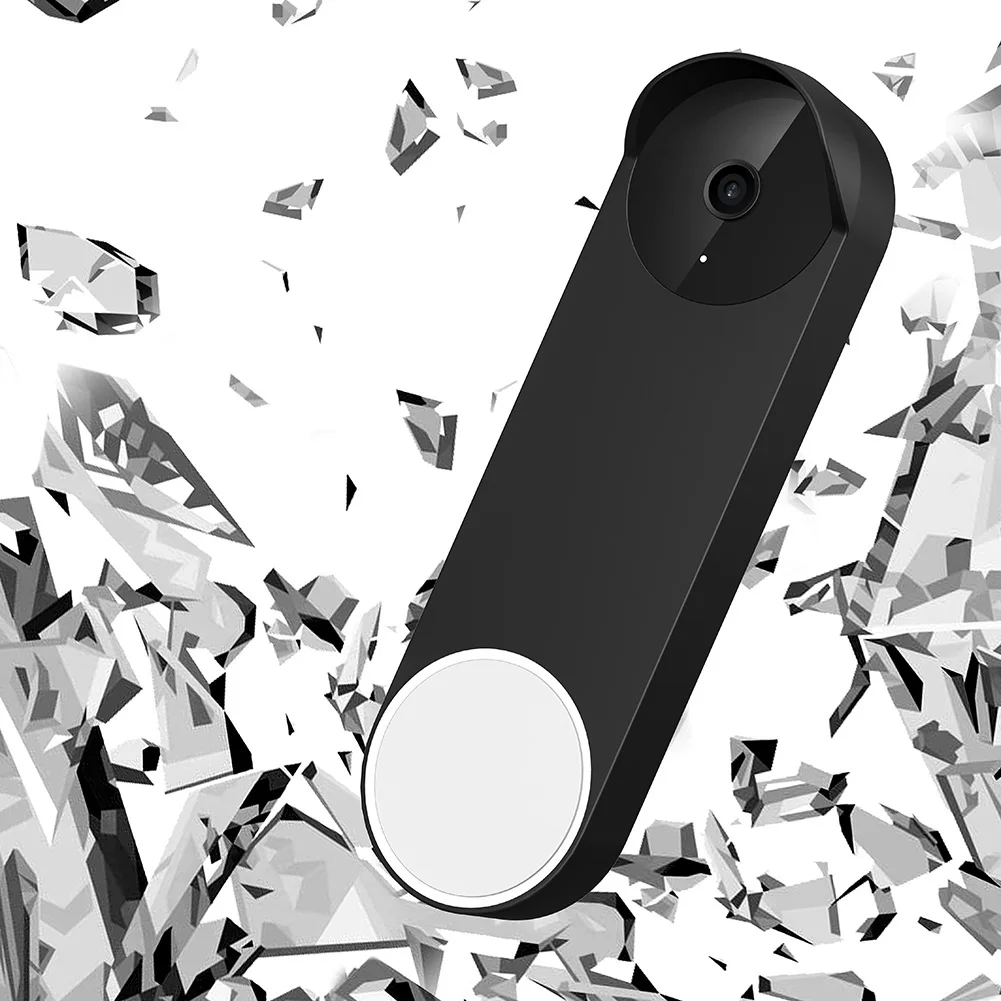 

Силиконовый защитный чехол для дверного звонка, ударопрочный умный дверной звонок, снегозащищенный чехол для Google Nest, проводной дверной звонок 2-го поколения