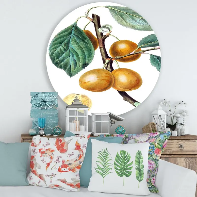 

Старинные фрукты ii-фермерские круглые металлические стены 36x36-диск из 36