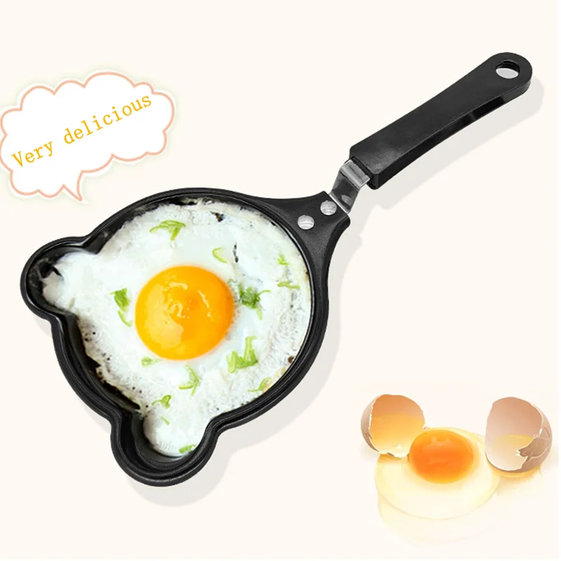 Cartoon Mini Frying Pan Pan Creative Non-stick Pan Household Breakfast Pan Animal Shape Love Heart Frying Egg Pan