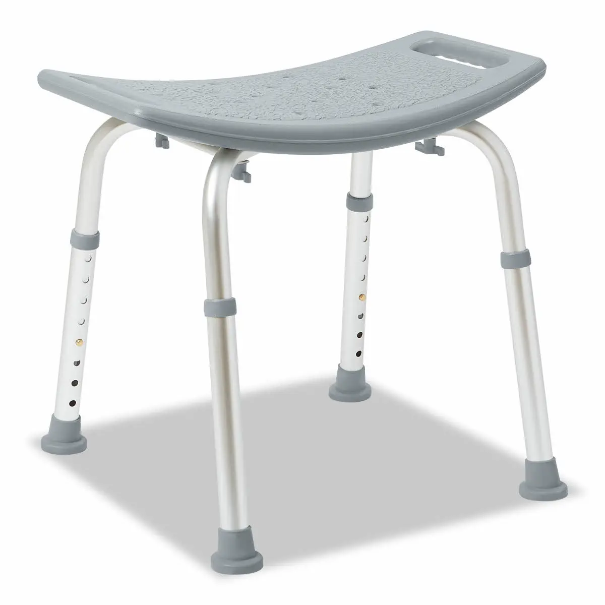 

Shower Chair Bath Bench without Back, Supports up to 250 lbs, Gray