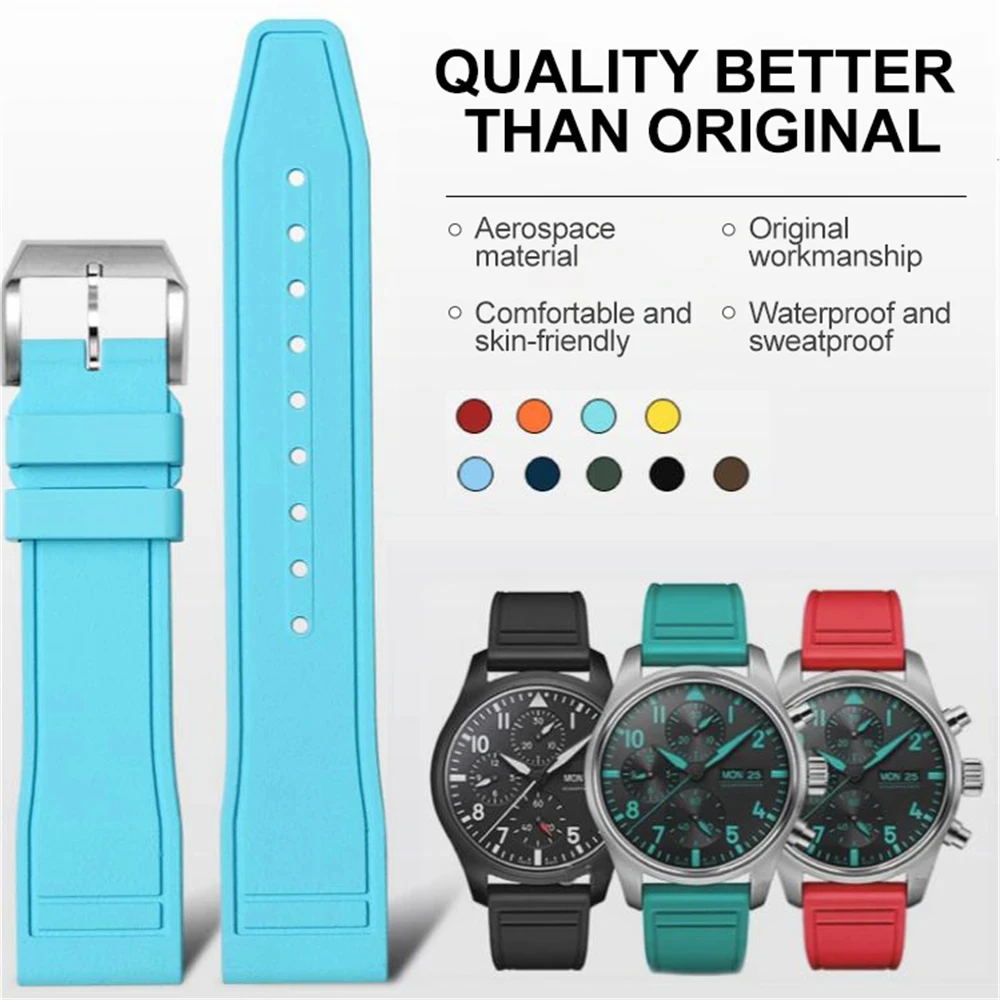 Ремешок для часов водонепроницаемый универсальный браслет дайвинга 20 мм 22