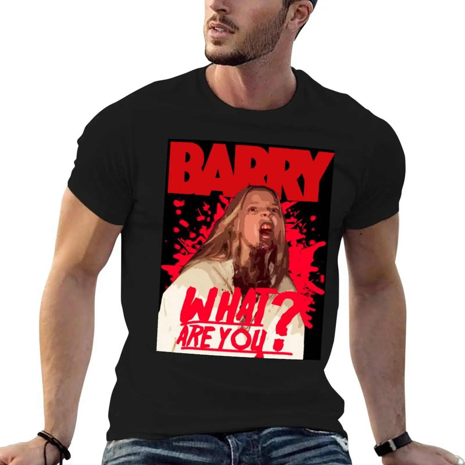 Фото Футболка BARRY - Barry season 2, мужские футболки, комплект из хлопковых забавных футболок, мужская футболка из 100% хлопка №1