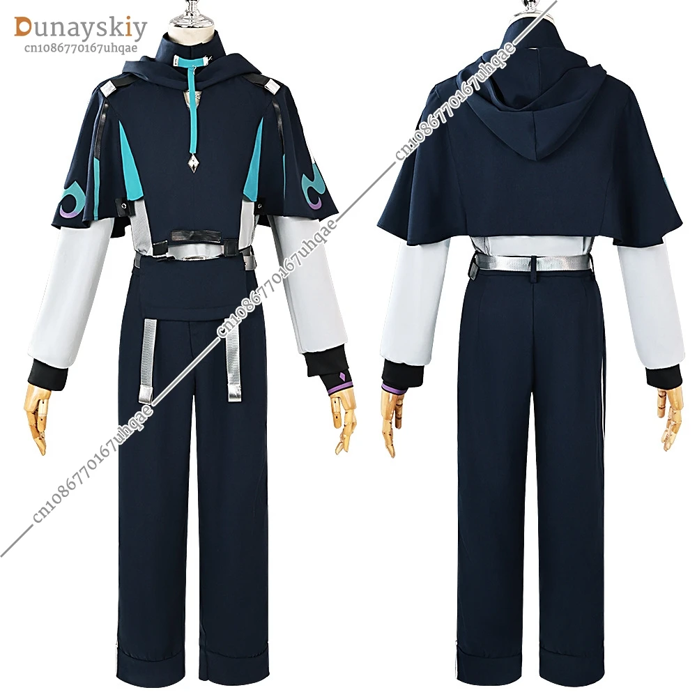 Genshin Impact Game Qiqi Xiao Косплей Костюм Аниме Повседневный наряд Парик Ролевая игра