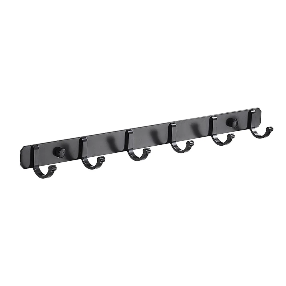 

Aisle 6-hook Hanger Bedroom Hooks Wall Wall-mounted Kitchen Coat Storage Holder