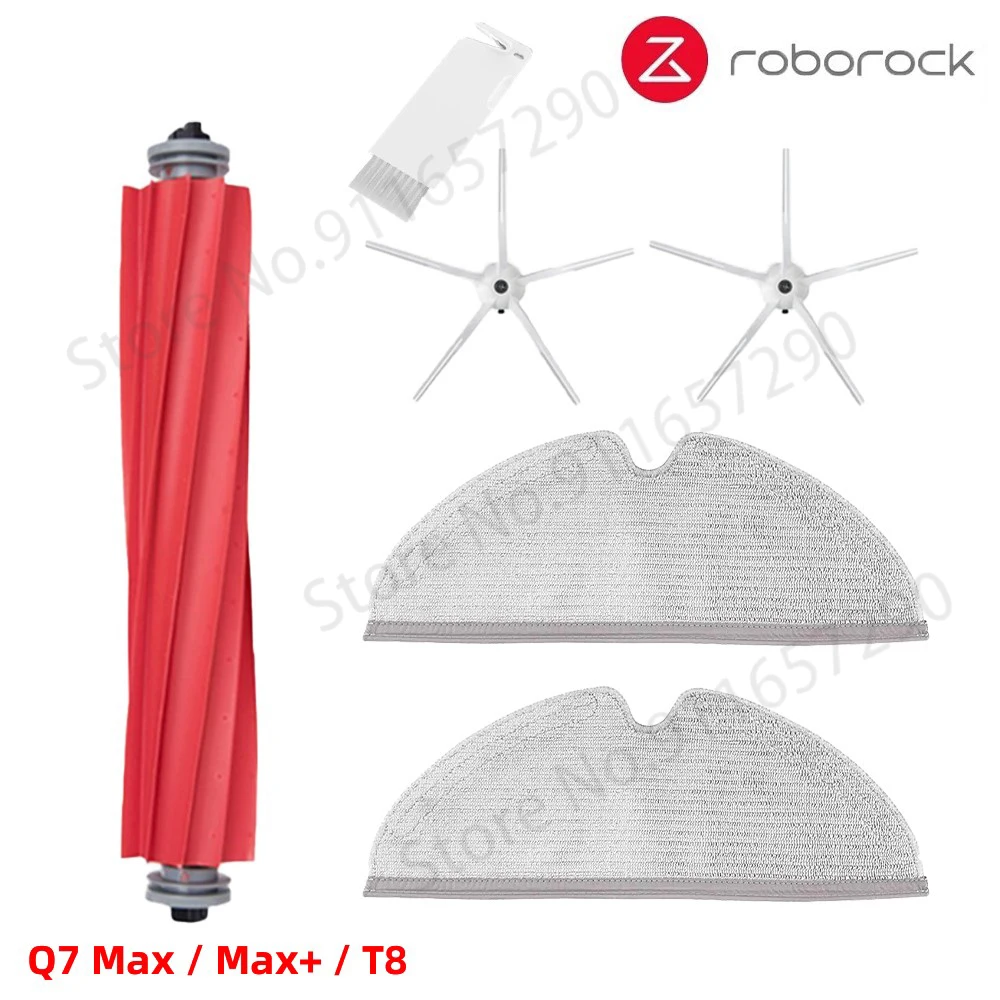 

Roborock Q7 Max+ Q7 Plus T8 Крышка основной щетки Боковая щетка Hepa Фильтр Швабра Тряпка Сменные запасные аксессуары для робота-пылесоса