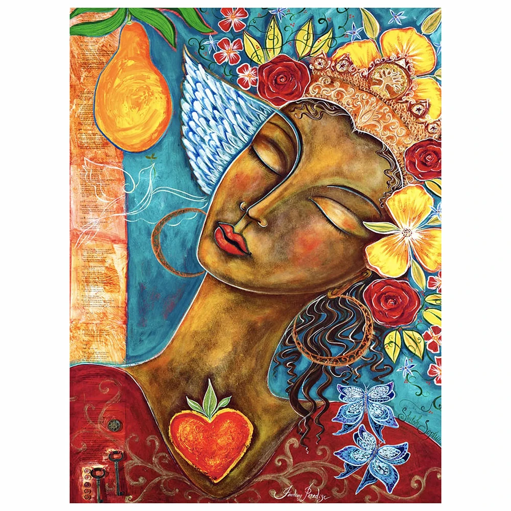 

DIY diamond painting full circle resin character diamond embroidery picture rhinestone home decoration gifts