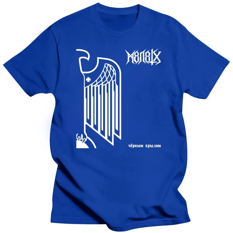 M8L8TH Русская черная металлическая группа с крылом черной футболки M-2XL