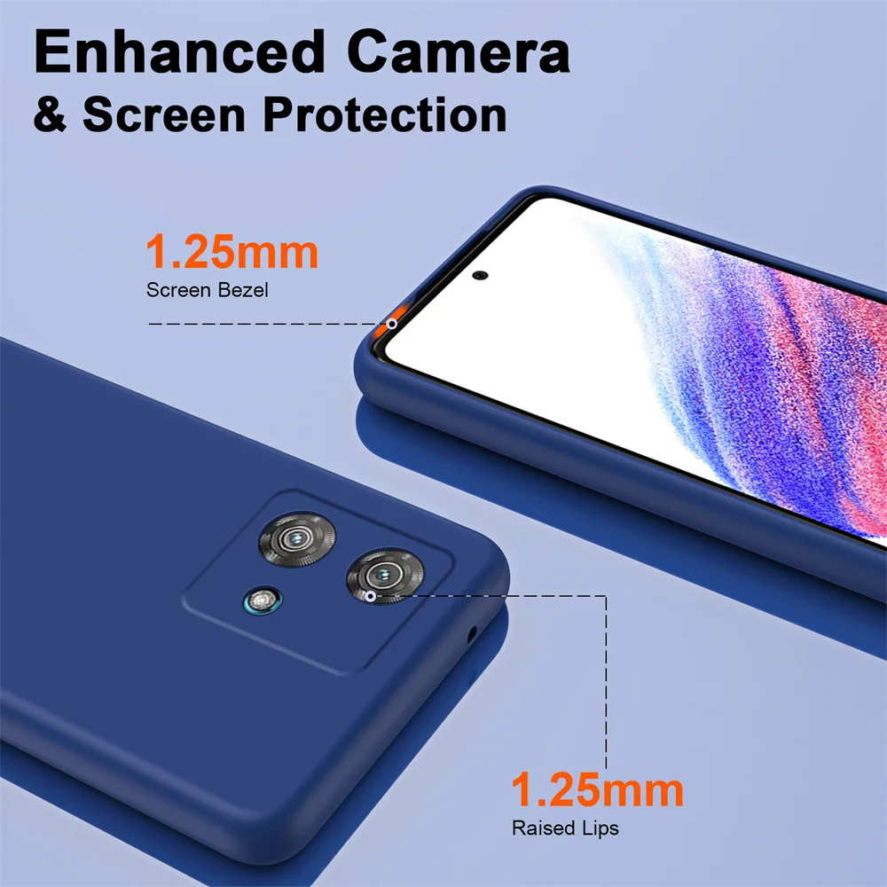 Чехол для Moto G84 G85 G35 G34 G32 4G 5G с ощущением кожи, жидкий силиконовый чехол для Motorola Edge 50 40 30 Neo Stylus Edge 50 Fusion (art.: 3920cdebdc970) - 3920cdebdc970