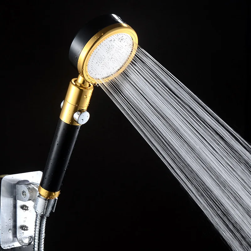 

Алюминиевая насадка для душа WHYY Space, однокнопочный переключатель, водосберегающая, вращающаяся на 360 градусов насадка с фильтром, аксессуар...