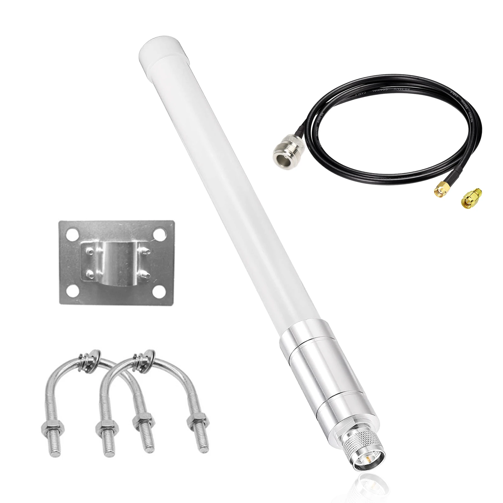 

Outdoor Helium Miner Antenna Fiberglass WIFI Hotspot 868MHz 915MHz N-J Connector High Gain 8dBi RAK High Gain Miner Antenne