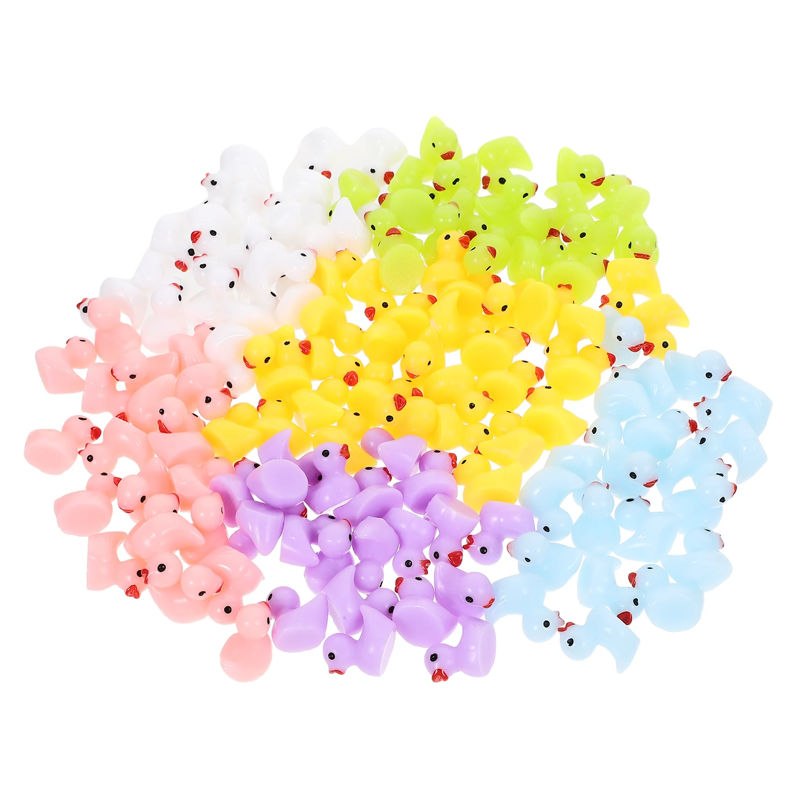 

200Pcs Resin Mini Duck Figurine Adorable Miniature Duck Statue Lovely Tiny Duck Garden Duck Decor Ducks