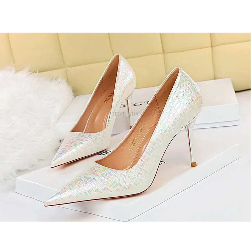 

Wedding Party Shoes for Women 2022 Newest High Heels Women Pumps White Heels Ladies Shoes Talons Hauts Tacones Chaussure Femme
