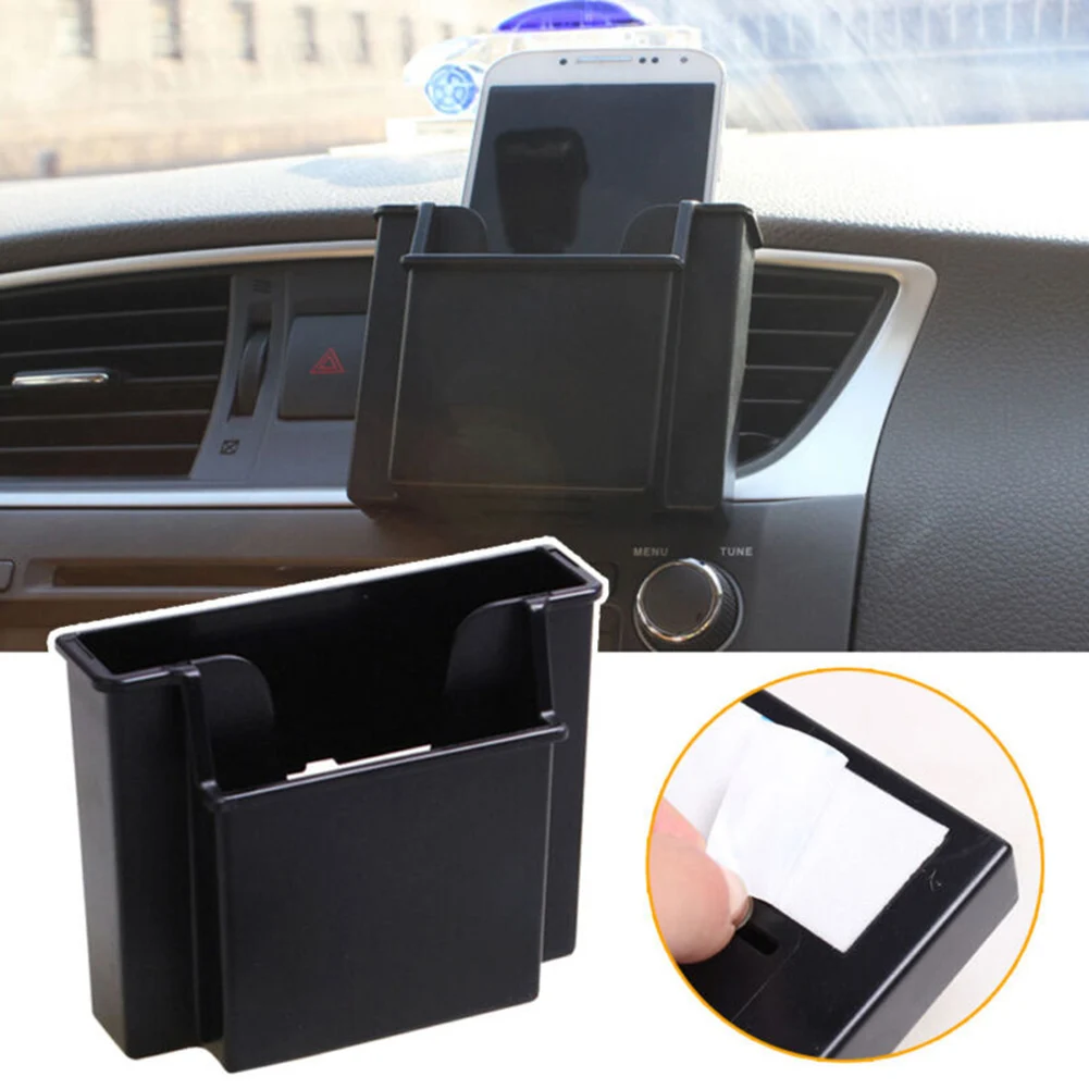 

Universal Multifunctional Car Cell Phone Holder Black Mobile Phone Charge Box Holder Pocket Organizer Car Seat Bag Storage