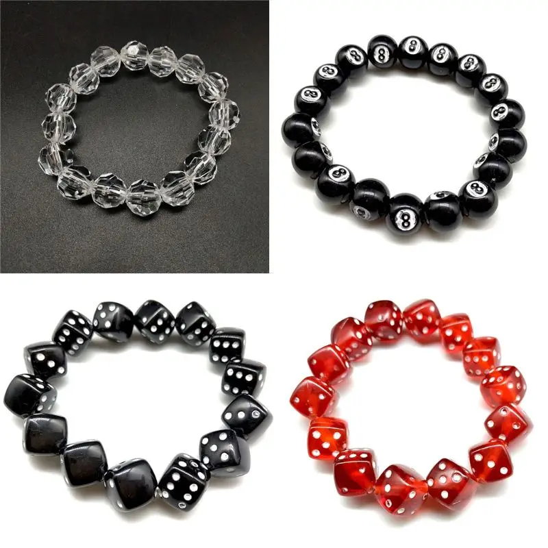 

Beads Bracelet Funny Game Lucky Stretch Bracelets for Family Members