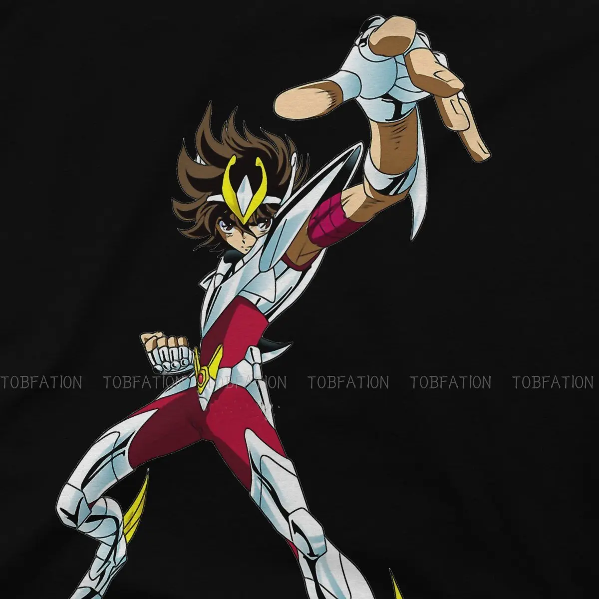 Футболка Pegasus мужская с круглым вырезом топ из 100% хлопка принтом в виде рыцарей