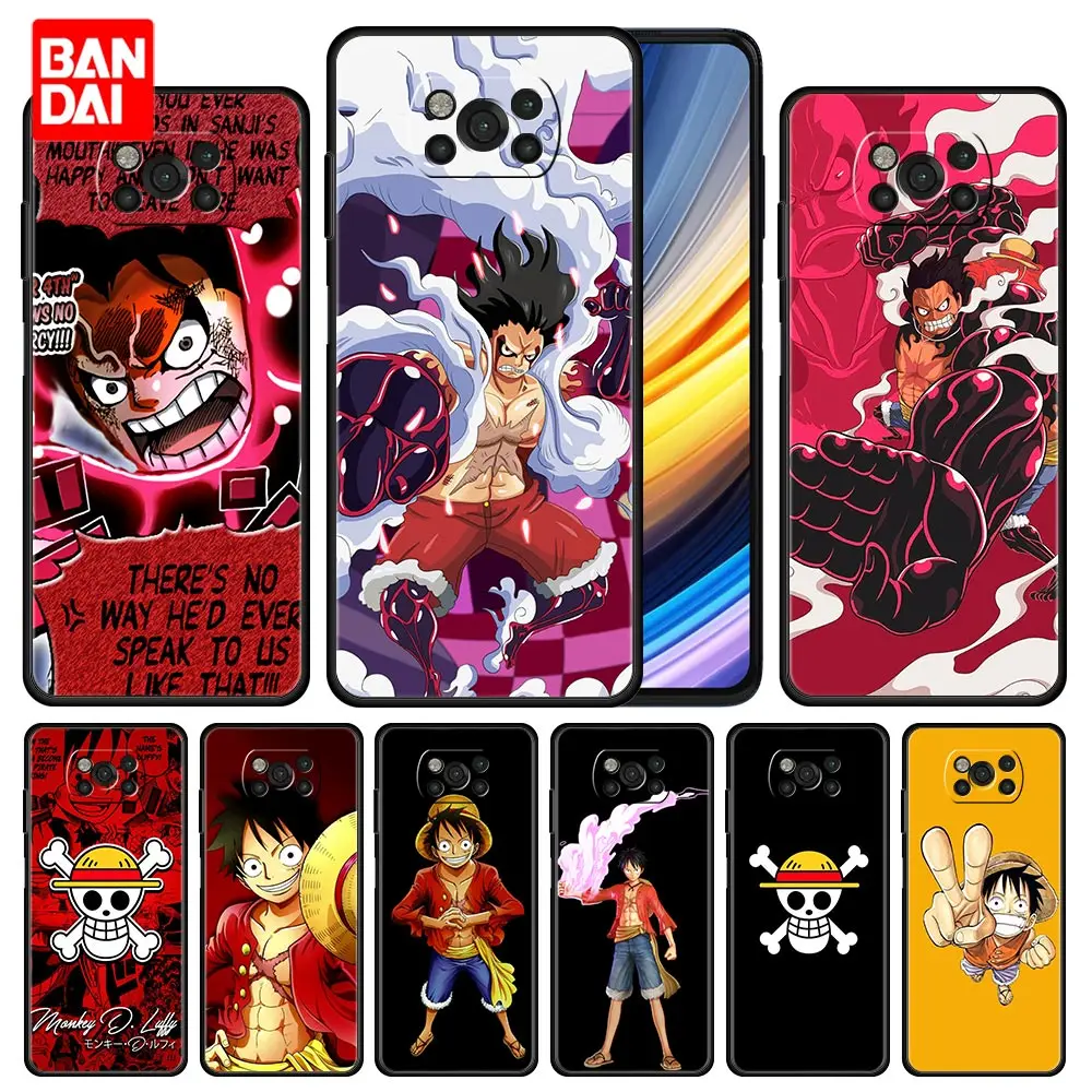 

Cover Case for Xiaomi Mi Poco X3 NFC F3 11t 11Lite M3 X3 Redmi Note 10s 10t 9t 11Pro+ K40 Pro Plus One Piece Monkey D Luffy