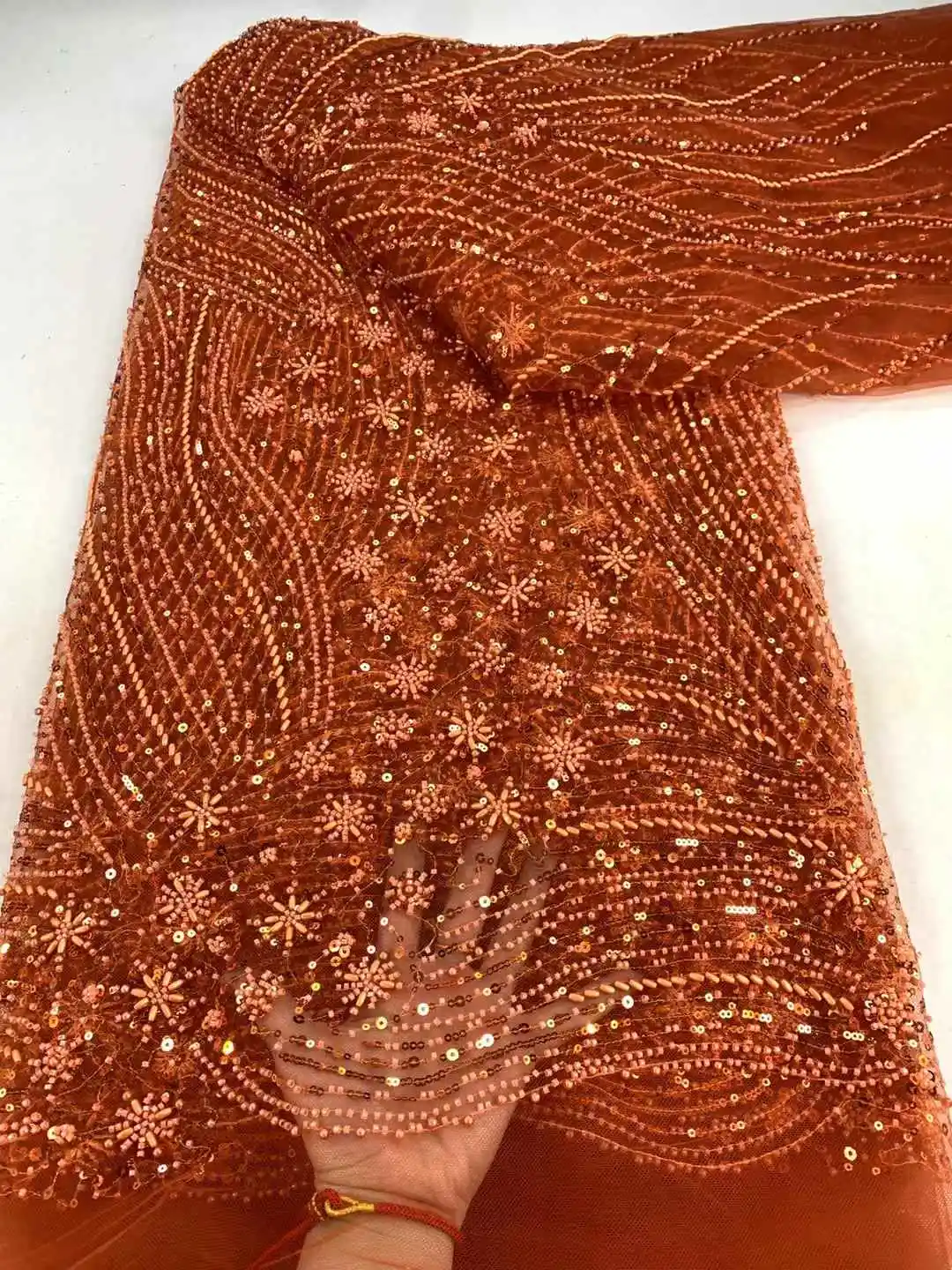 Африканская кружевная ткань с блестками 2021 высокое качество французская