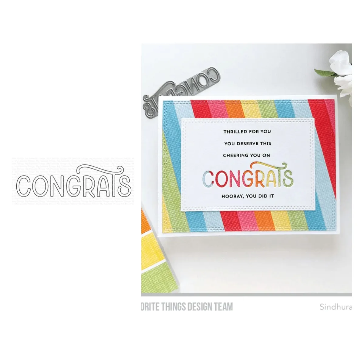 

Stylish Congrats Metal Cutting Dies For Diy Scrapbooking Crafts Maker Photo Album Template Handmade Decoration 2022 New
