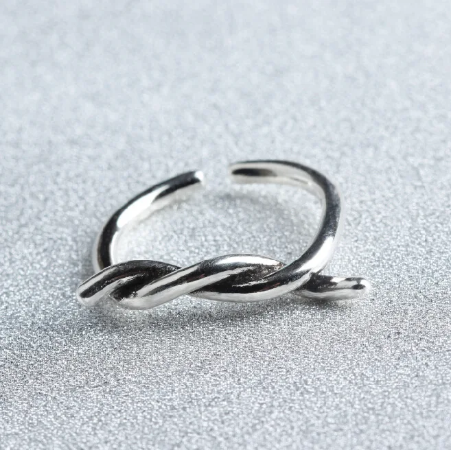 

Se ювелирные изделия, шестиниточное Открытое кольцо в европейском и американском стиле ретро с узором из витой веревки в стиле рок