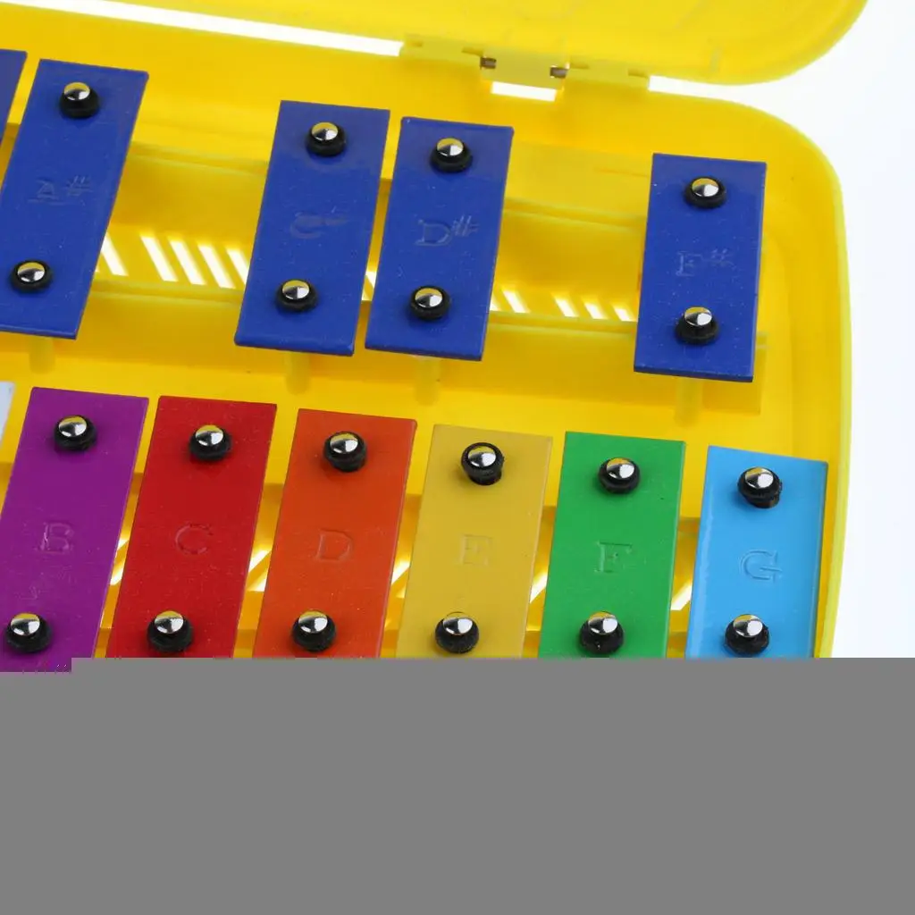 Красочный 25-тональный ксилофон с футляром для детей музыкальная игрушка