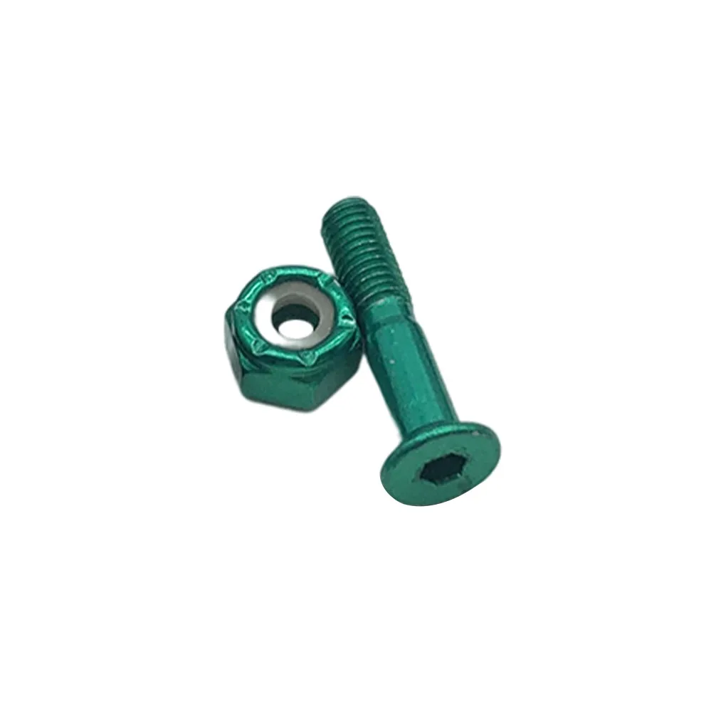 

Skateboard Screw Longboard Skate Board Bridge Mounting Screws Bolts Nuts Hardware Replacement Spare for Green