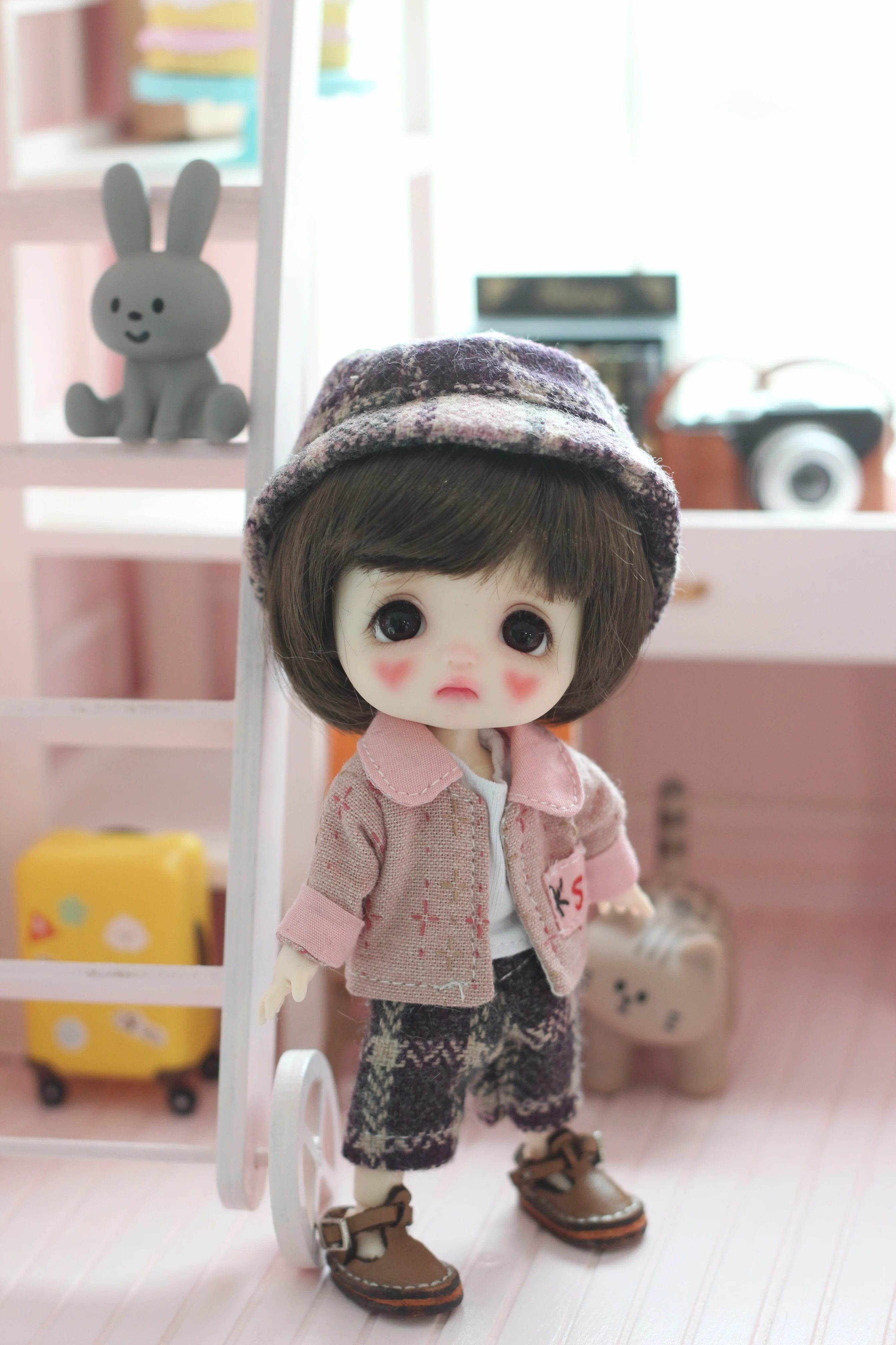 

OB11 Doll Clothes Set Suitable for OB11 GSC 1-12 size Cute Everyday All-match Clothes Set Doll Accessories (Four Points)