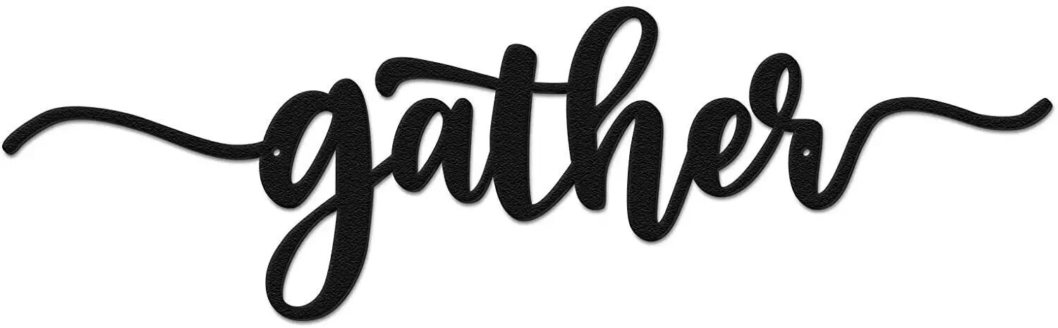 

Gather Metal Wall Art Signs Wall Decorations Home Decor for Living Room Kitchen
