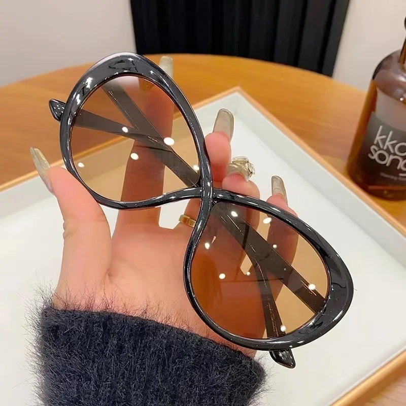 Солнцезащитные очки кошачий глаз для мужчин и женщин винтажные брендовые