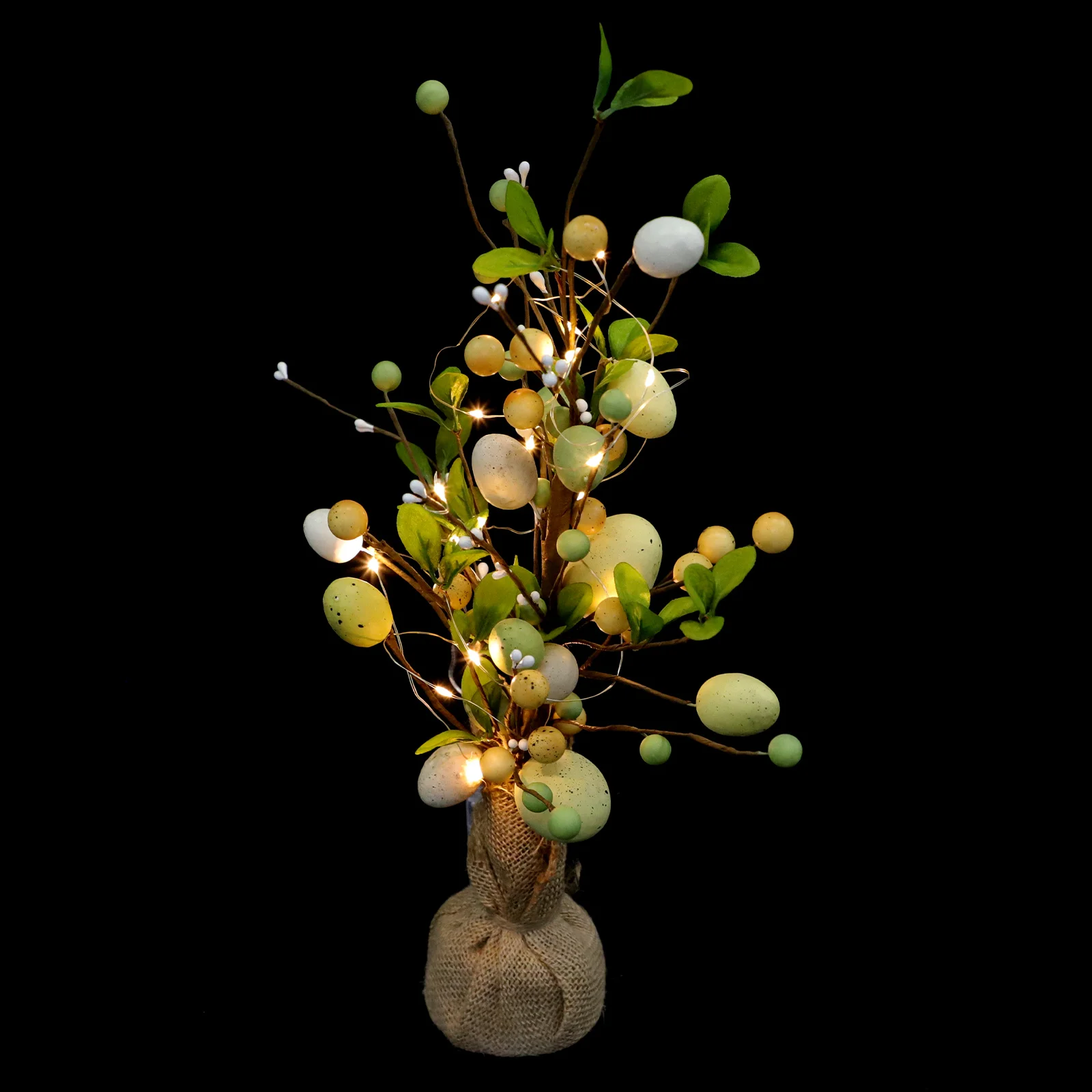 

Пасхальное яйцо, светодиодное украшение в виде ветки дерева, искусственные яйца, ветка, реалистичное украшение в виде яйца