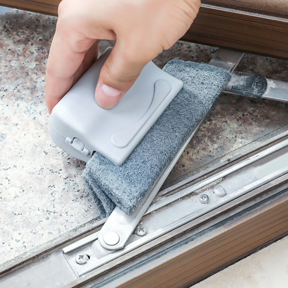 

Window Groove Cleaning Brush Corner Gap Window Cleaner Dust Removal Multi-purpose Bathroom Kitchen Floor Gap Cleaning Device