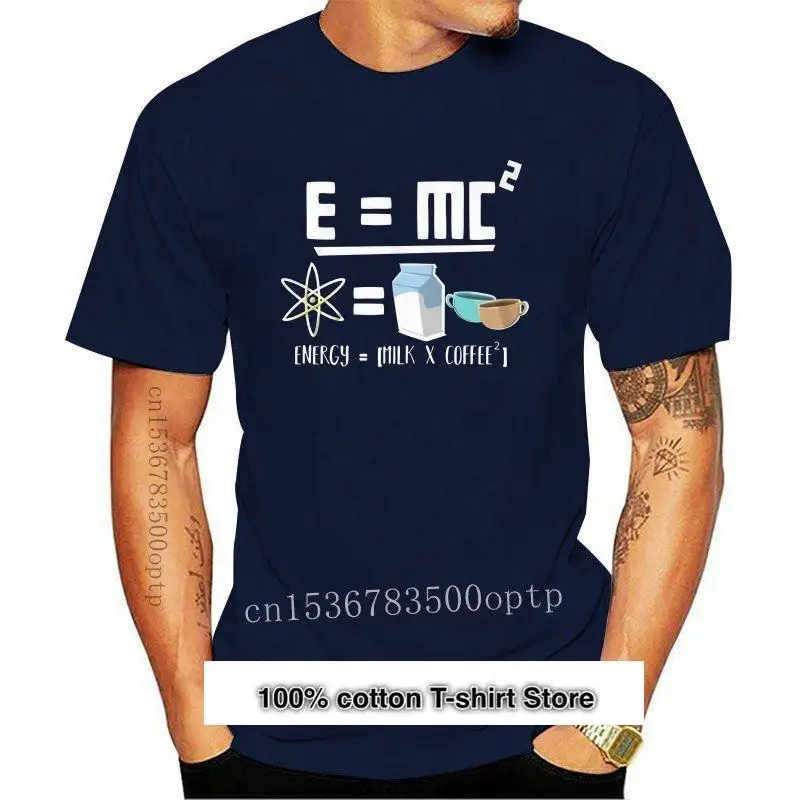 

Camiseta para hombre e = MC2 energy milk coffee, camiseta para mujer