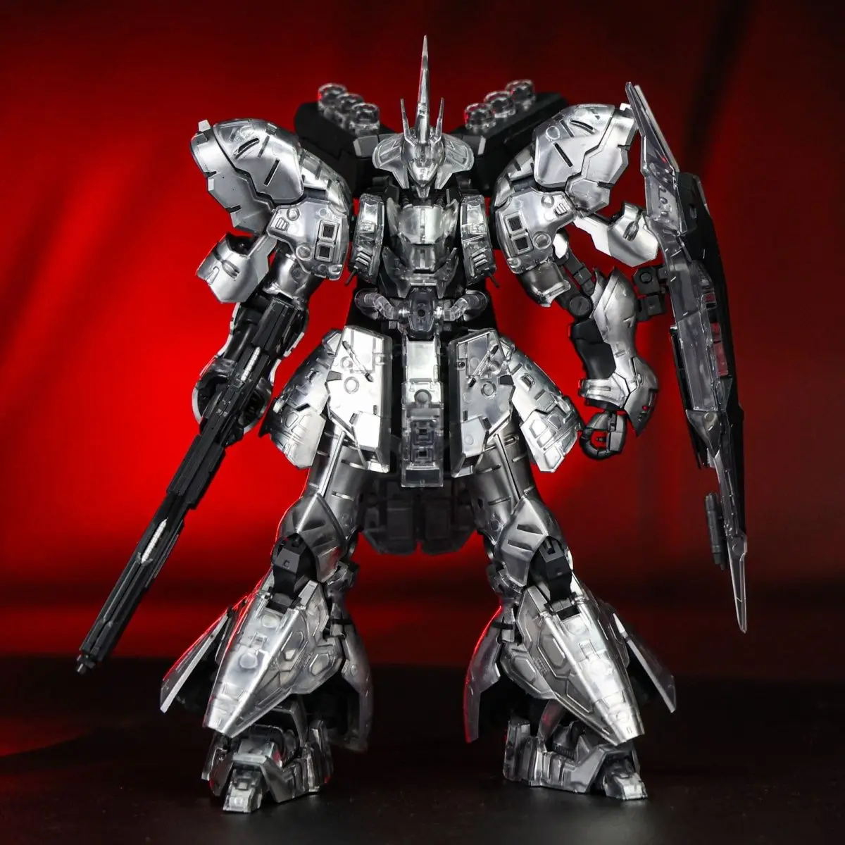 Фото Модель STAR RG 1/144 MSN-04 Sazabi Silver: Сборный набор, механическая модель с металлическим покрытием, аниме-фигурка, пластиковая модель робота, игрушка, подарок №2