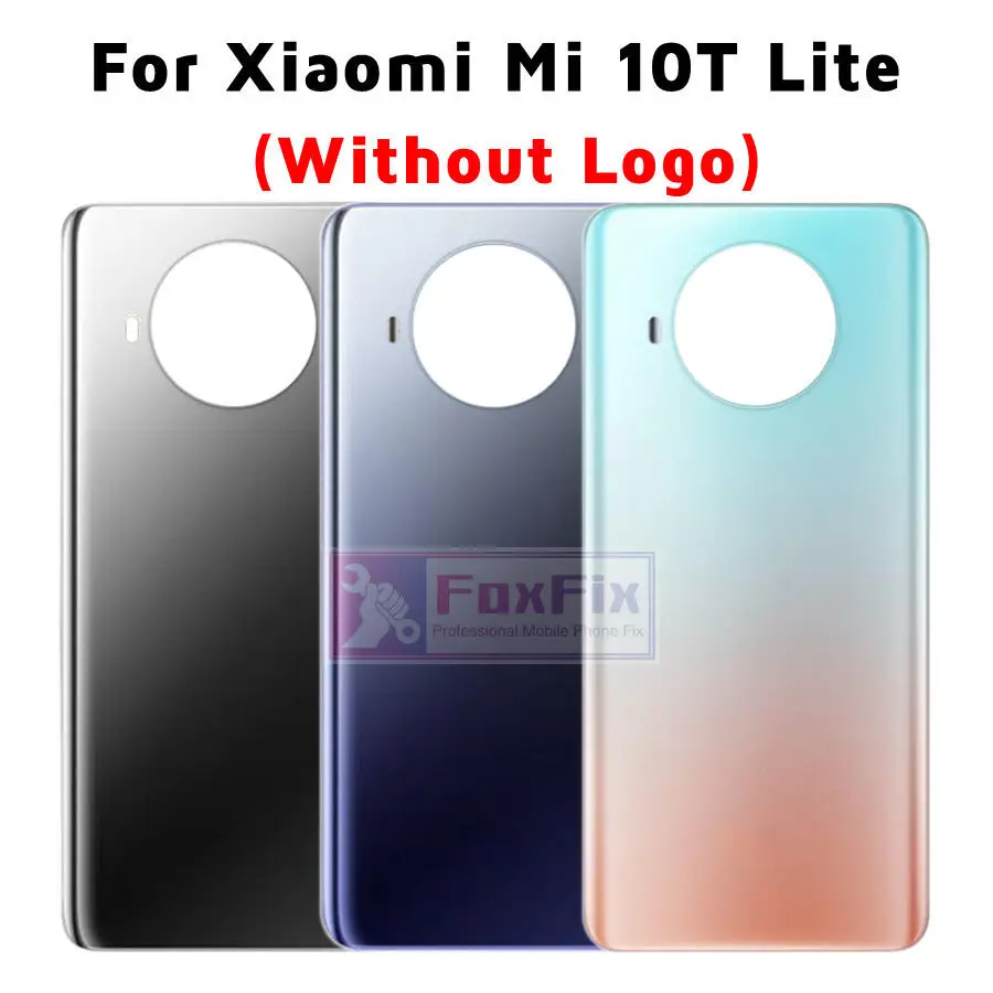 Задняя крышка для Xiaomi Mi 10T Lite задняя стеклянная панель Крышка батарейного отсека