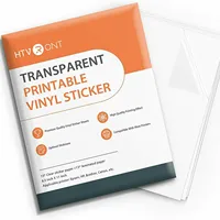 HTVRONT 15 Sheets 11X8.5inch Printable Vinyl Sticker Paper A4 self-adhesive Copy Paper for Inkjet & Laser Printer DIY 8.5x11''