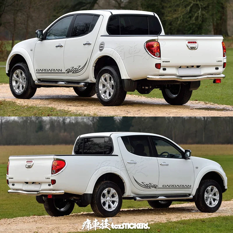 Новая Автомобильная наклейка для Mitsubishi pickup L200 украшение кузова варвара