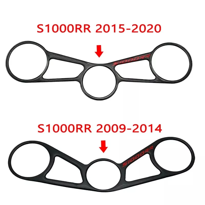 

Motorcycle Triple Tree Top Clamp Decal Real Carbon Fiber Upper Front Protector Sticker For BMW S1000RR S1000RR HP4 (2009-2014)