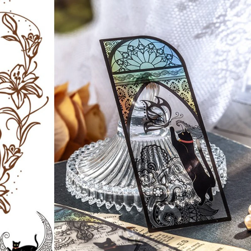 

Фотообои с изображением милого черного кота, ежедневная серия, закладки, маркеры для страниц, канцелярские принадлежности