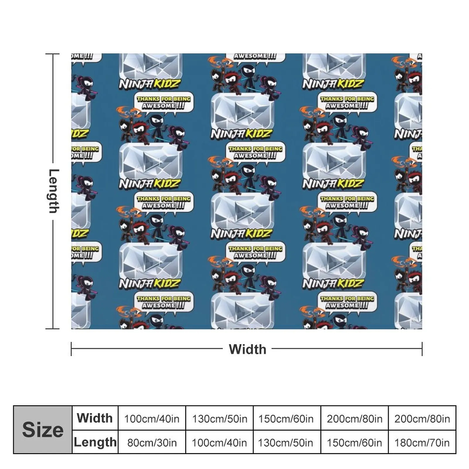 Детское Роскошное дизайнерское одеяло Ниндзя с бриллиантами