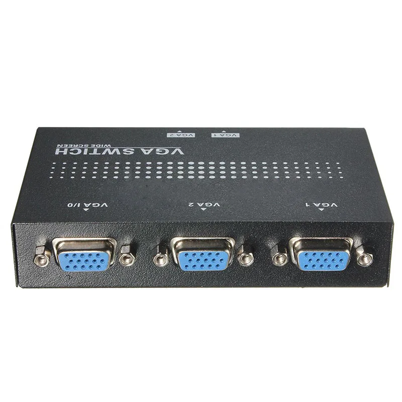 

HOT SALE 2 In 1 Out VGA VGA 2 PORTE A Monitor Two Sources MANUAL SWITCH SPLITTER