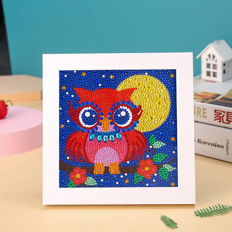 

5D детская алмазная живопись, Мультяшные животные, сделай сам, без рамки, Кристалл Стразы, вышивка, мозаика, орнамент, украшение