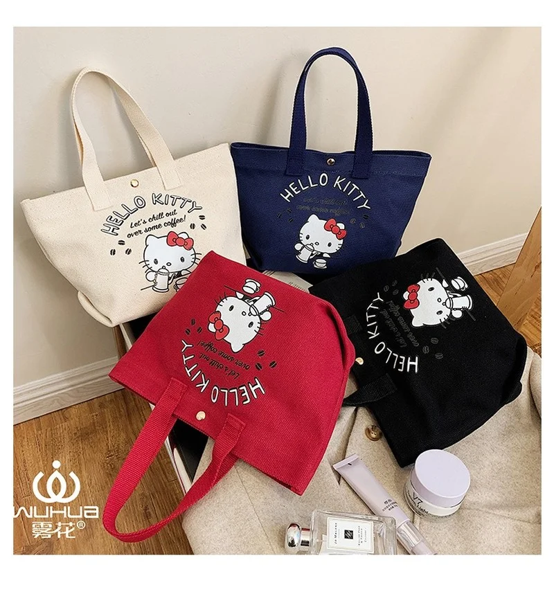 

Hello Kitty Shoulder Bags My Melody Girls Wallet Designer Bag Purses and Handbags for Women Cute Pocket Books Lunch Storage Bag
